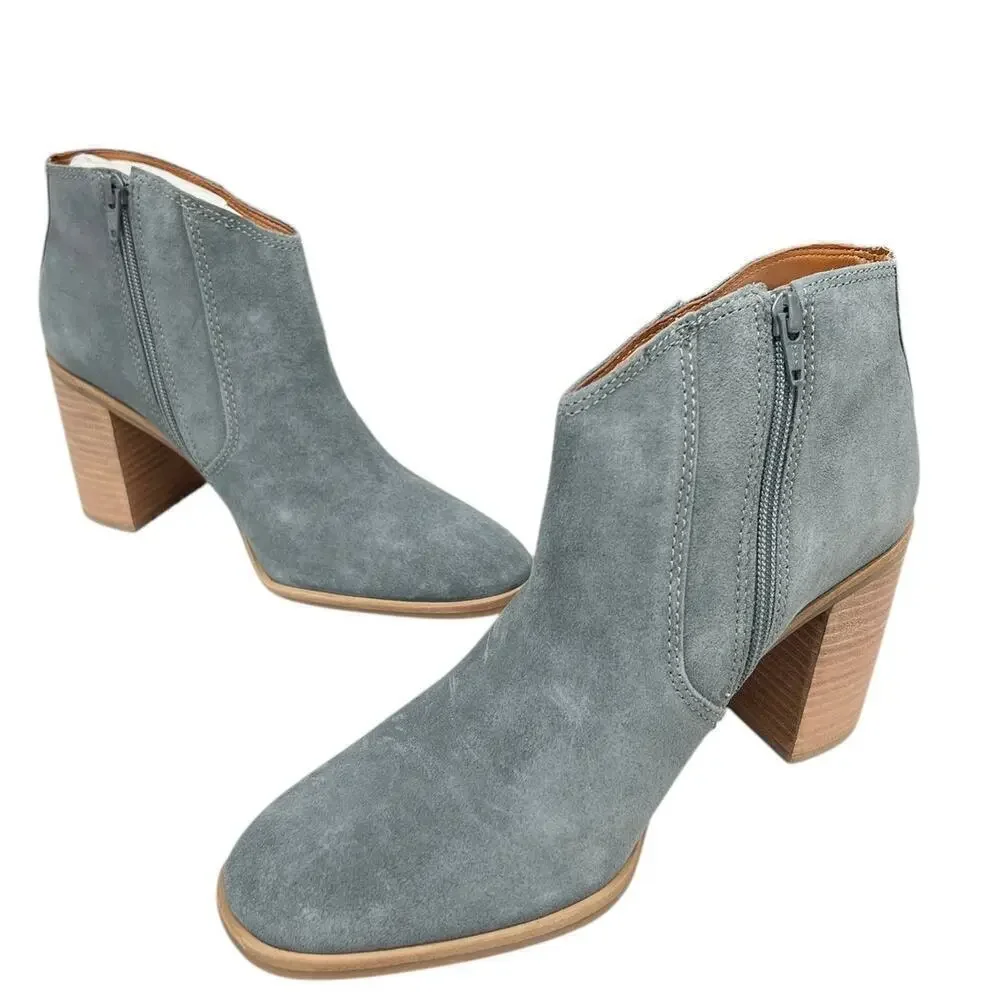 Lucky Brand Pellyon Heeled Bootie in Slate Grey size 10 NWOB